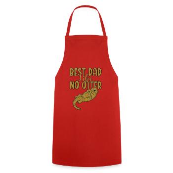 Best father like no otter for father - Cooking Apron - red - Front - AI Model Male 185 dark (185cm)