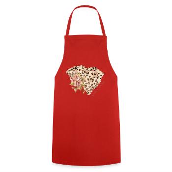 South Carolina Map Leo State Of South - Cooking Apron - red - Front - AI Model Male 185 dark (185cm)