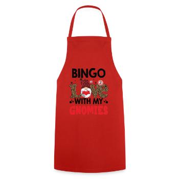Bingo Liebe Mit Meinen Gnomies Leo Bingo - Kochschürze - Rot - Vorne - AI Model Male 185 dark (185cm)
