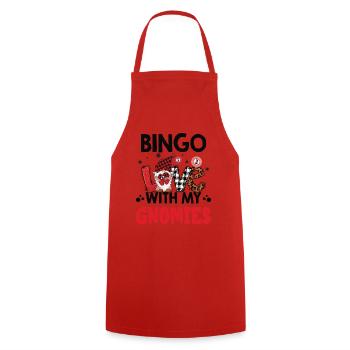 Bingo Liebe Mit Meinen Gnomies Leo Bingo - Kochschürze - Rot - Vorne - AI Model Male 185 dark (185cm)