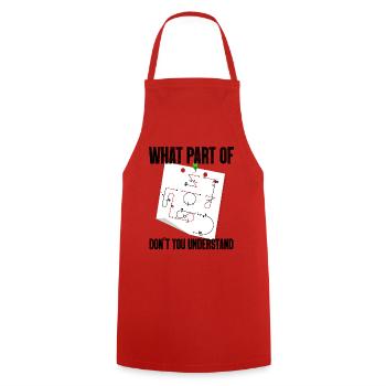 Don't you understand aerobatic Aresti figures - Cooking Apron - red - Front - AI Model Male 185 dark (185cm)