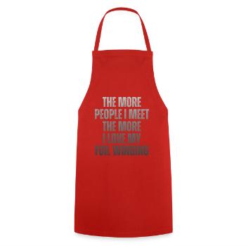 Wing Surfer Wingsurfing Retro Foil Wing - Cooking Apron - red - Front - AI Model Male 185 dark (185cm)