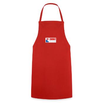 Logo der Energie-Crew 2 - Kochschürze - Rot - Vorne - AI Model Male 185 dark (185cm)