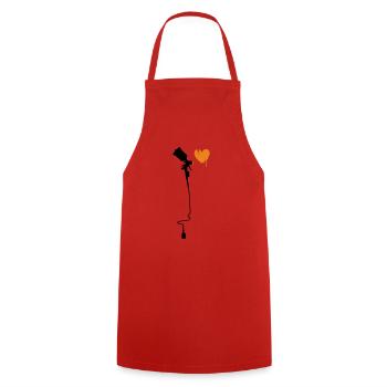 airbrushherz_2f - Cooking Apron - red - Front - AI Model Male 185 dark (185cm)
