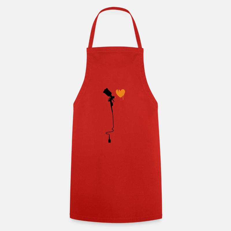 airbrushherz_2f - Cooking Apron - red