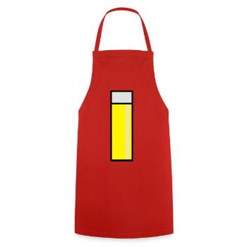Kölschglas Köln Kölsch - Kochschürze - Rot - Vorne - AI Model Male 185 dark (185cm)