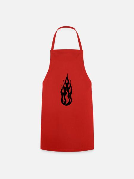 tribal flame - Kochschürze - Rot