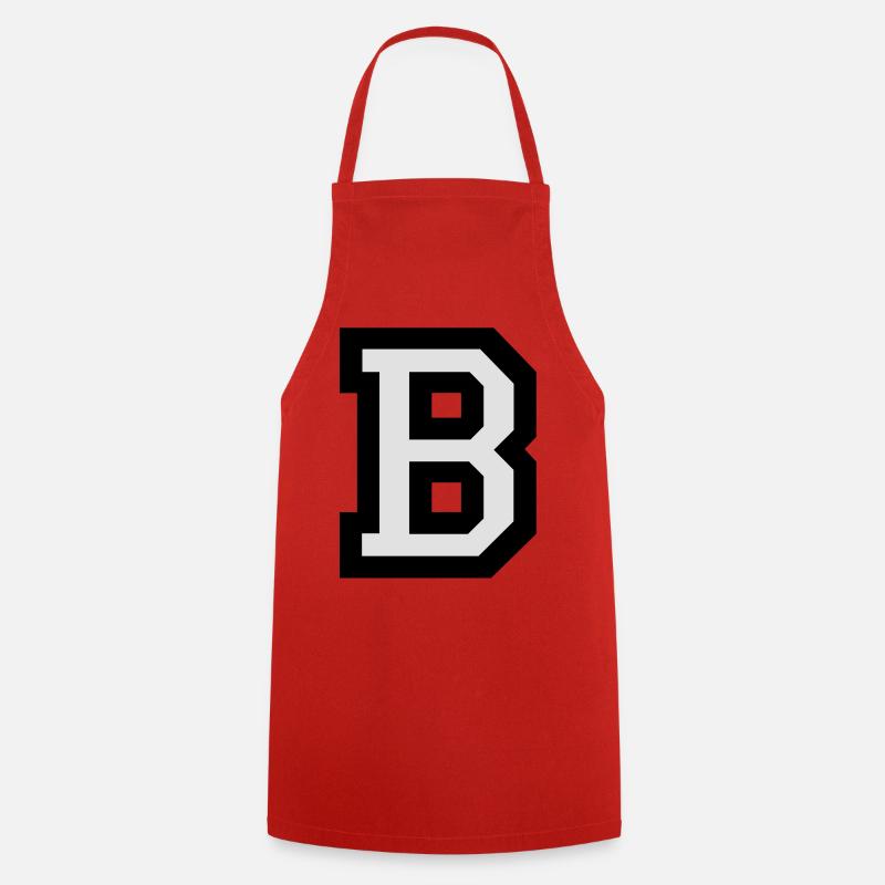 Buchstabe B - Kochschürze - Rot