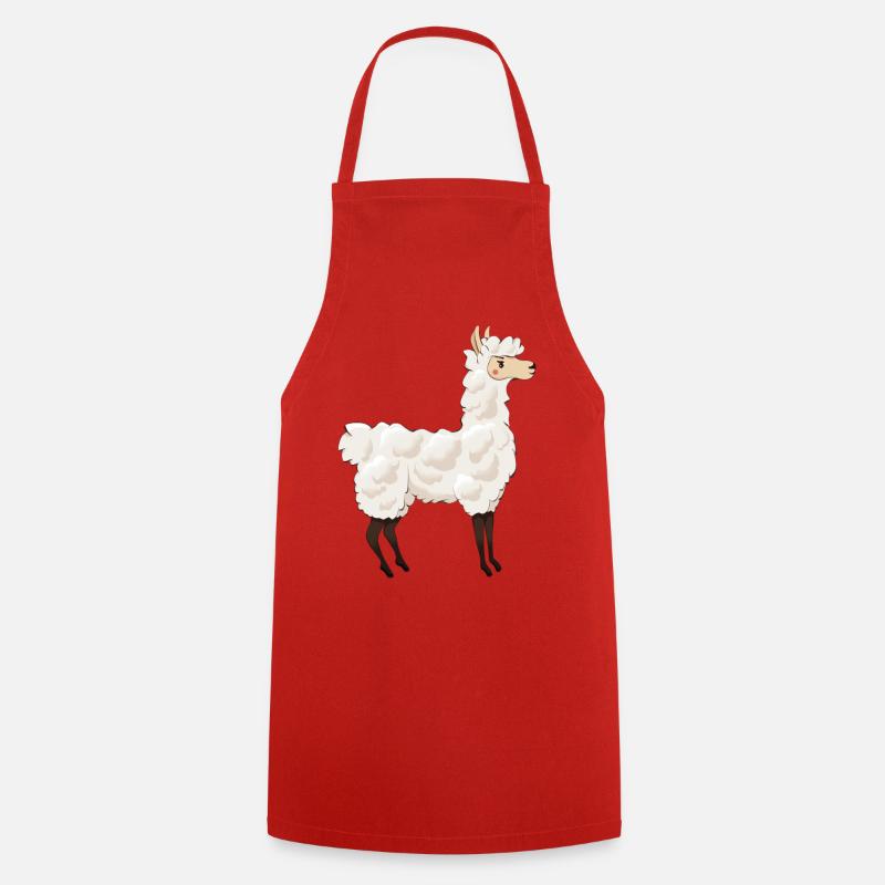 Llama - Kochschürze - Rot