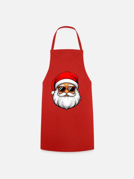 Cooler Weihnachtsmann - Förkläde - röd