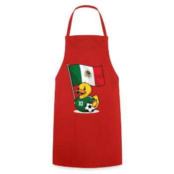 Mexico Football Shirt for Fans - Cooking Apron - red - Front - AI Model Male 185 dark (185cm)