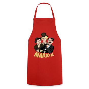 Je suis un marxiste - Tablier de cuisine - rouge - Devant - AI Model Male 185 dark (185cm)