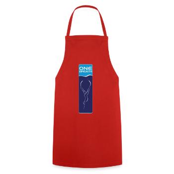 Freitauchen Emblem ONE Breath - Kochschürze - Rot - Vorne - AI Model Male 185 dark (185cm)