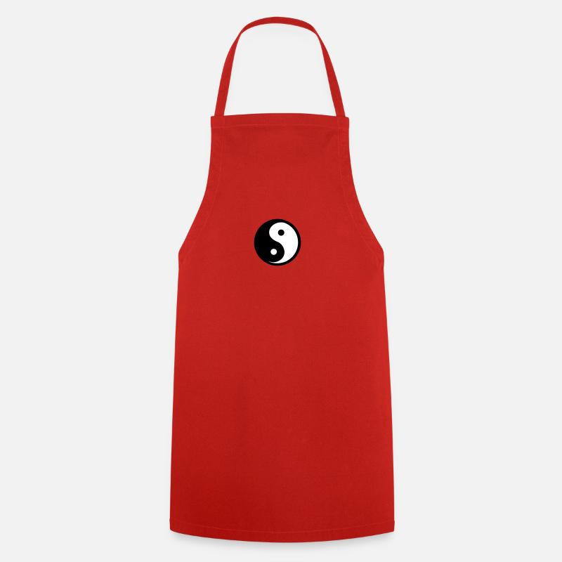Ying Yang - Kochschürze - Rot