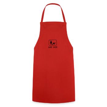 Game Over - Tablier de cuisine - rouge - Devant - AI Model Male 185 dark (185cm)