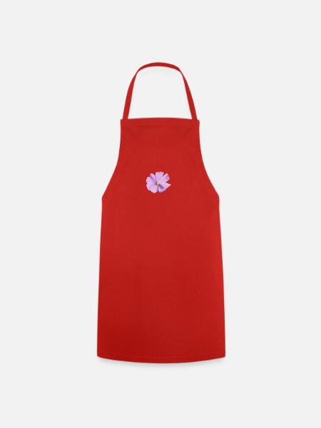 Watercolor Blossom Lilac - Cooking Apron - red
