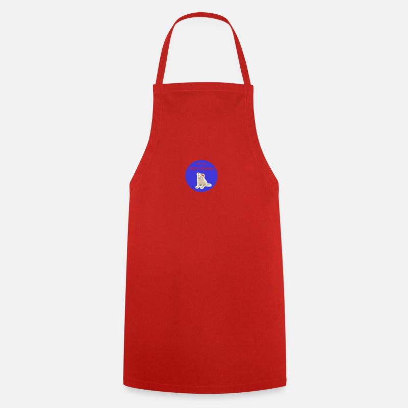 Merry Christmas blue - Cooking Apron - red