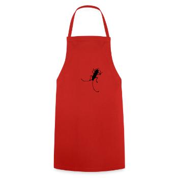 Dünner Käfer - Kochschürze - Rot - Vorne - AI Model Male 185 dark (185cm)