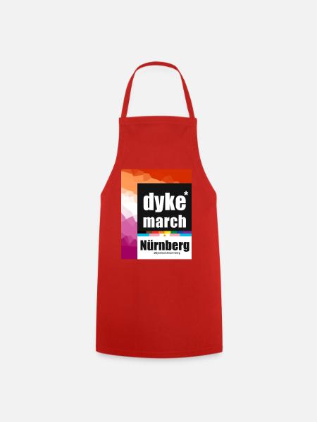 Dyke*March Nürnberg 2025 lesbian flag - Kochschürze - Rot