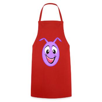 Visage Amusant Purple Heart - Tablier de cuisine - rouge - Devant - AI Model Male 185 dark (185cm)