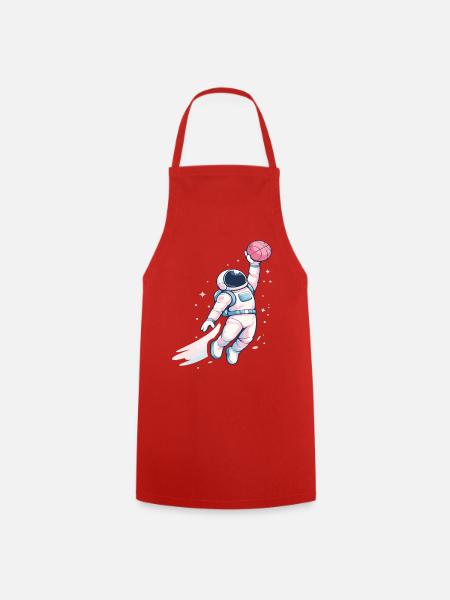 Cosmic Hoop-Astronaut - Kochschürze - Rot