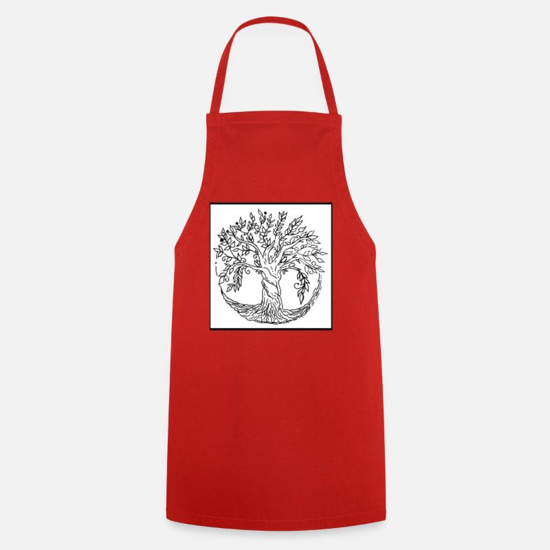 Arbre de vie - Tablier de cuisine - rouge