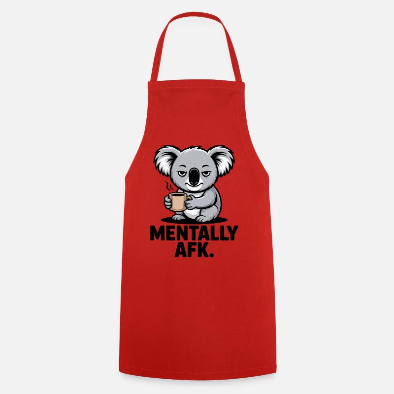 Koala AFK Kaffee - Kochschürze - Rot