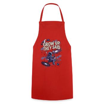 Grandir - Tablier de cuisine - rouge - Devant - AI Model Male 185 dark (185cm)