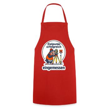 Vermesser Vermessung Techniker Geodät T-Shirt - Kochschürze - Rot - Vorne - AI Model Male 185 dark (185cm)