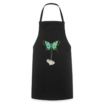 Quiet revolution - Cooking Apron - black - Front - AI Model Male 185 dark (185cm)