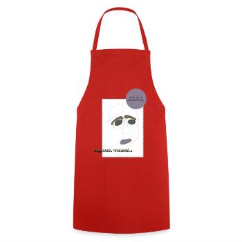 talk about feelings 1 - Cooking Apron - red - Front - AI Model Male 185 dark (185cm)