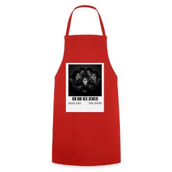 I am the proof – family gaming sayings - Cooking Apron - red - Front - AI Model Male 185 dark (185cm)