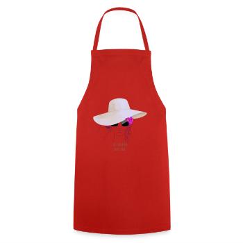 Summer M U S E. Your summer. Your style. - Cooking Apron - red - Front - AI Model Male 185 dark (185cm)