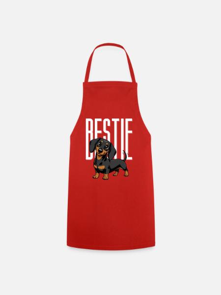 Dackel Bestie - Kochschürze - Rot