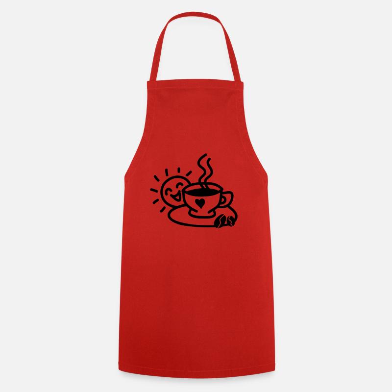 Tasse à café amour - Tablier de cuisine - rouge