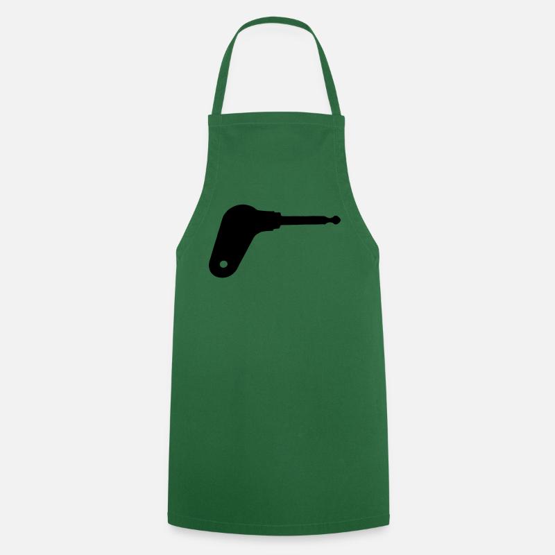 Oldtimer tractor ignition key - Cooking Apron - green