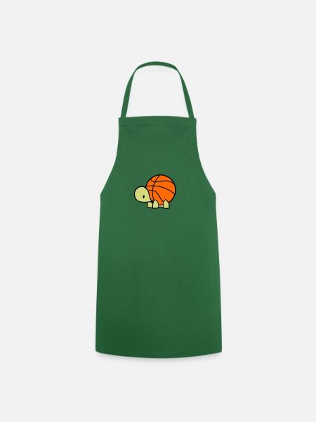 Basketball Turtle Baller Reptile Gift - Cooking Apron - green