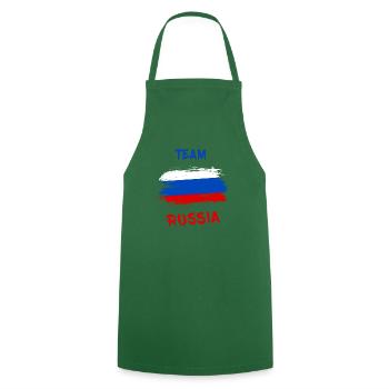 Team Russland / Geschenk Russia Moskau Flagge - Kochschürze - Grün - Vorne - AI Model Male 185 dark (185cm)
