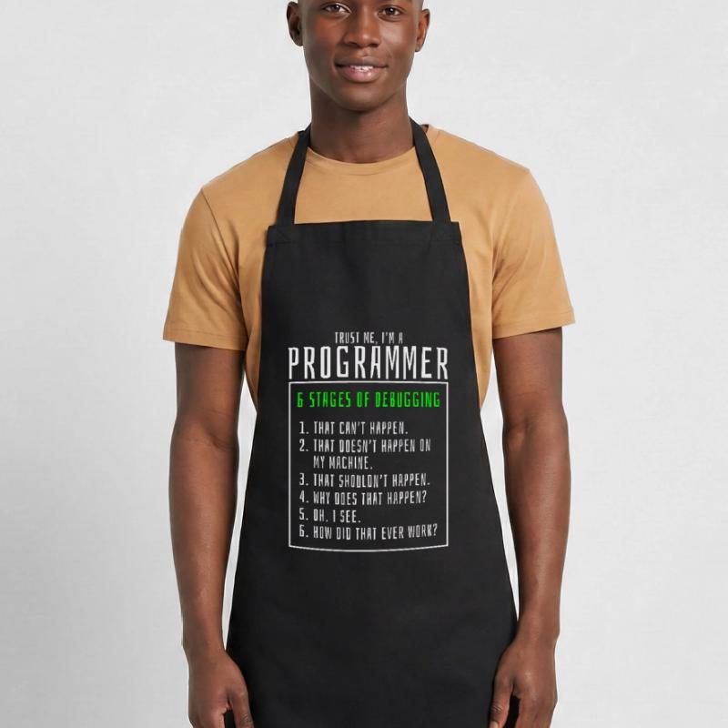 Debugging stages computer programmer Cooking Apron