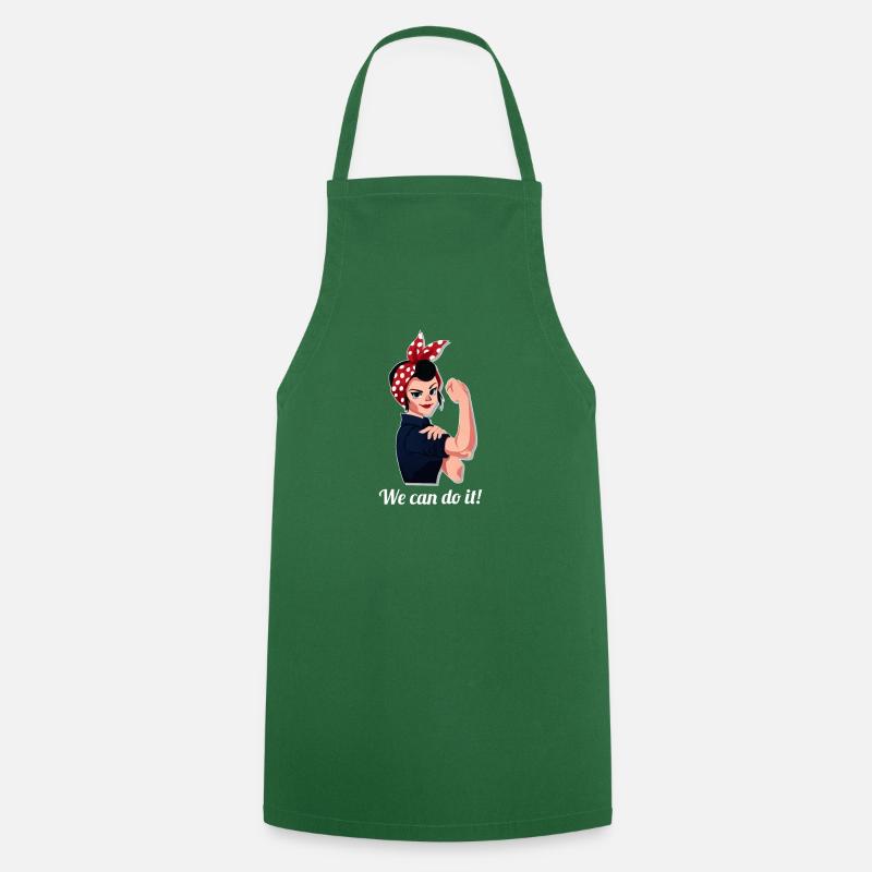 On va s’en sortir ! - Tablier de cuisine - vert foncé