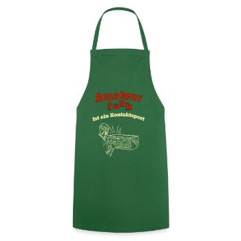 Amateurfunk - Geschenkidee für CB-Funker - Kochschürze - Grün - Vorne - AI Model Male 185 dark (185cm)