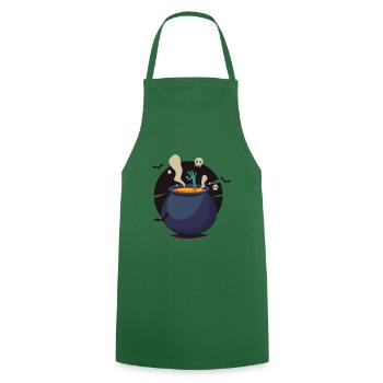 cauldron - Cooking Apron - green - Front - AI Model Male 185 dark (185cm)