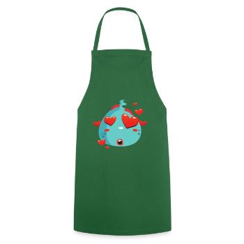 Bosse bleue - Tablier de cuisine - vert foncé - Devant - AI Model Male 185 dark (185cm)