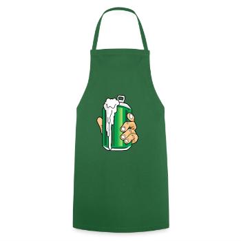 Bière - bière en conserve Prost - Tablier de cuisine - vert foncé - Devant - AI Model Male 185 dark (185cm)