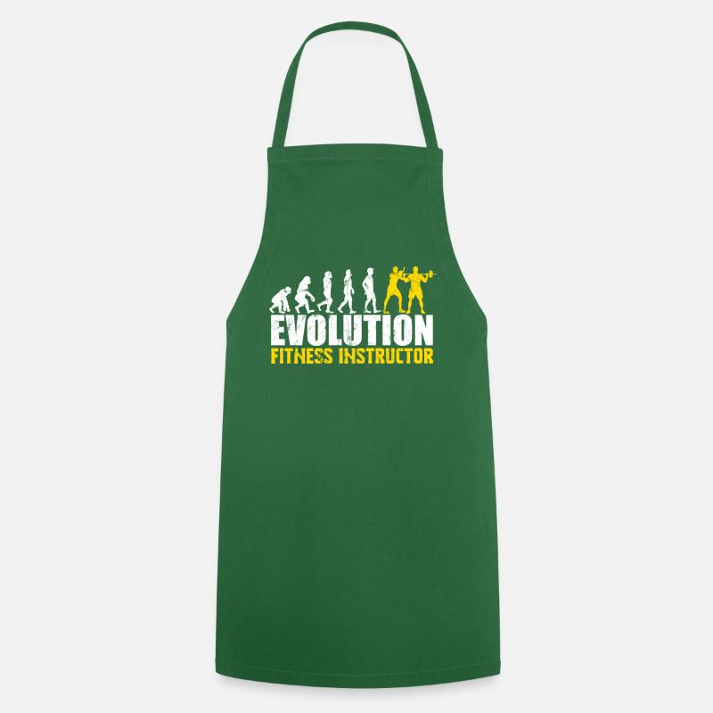 Personal Trainer Fitnesstrainer Evolution - Kochschürze - Grün