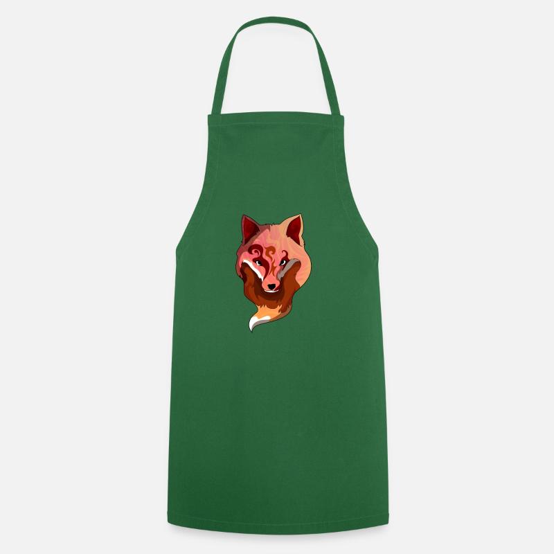 renard - Tablier de cuisine - vert foncé