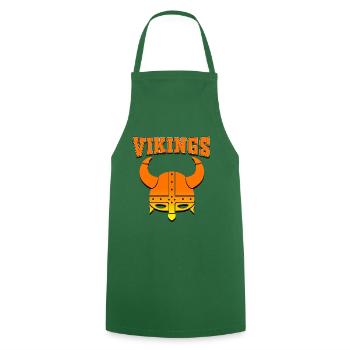 VIKINGS - Kochschürze - Grün - Vorne - AI Model Male 185 dark (185cm)
