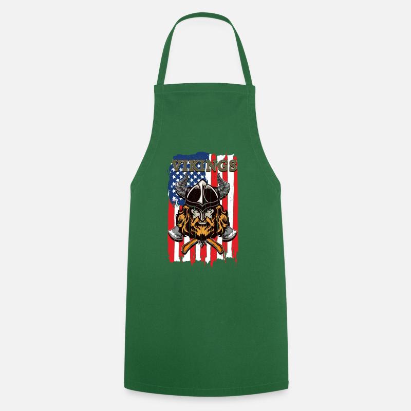 VIKINGS - Tablier de cuisine - vert foncé