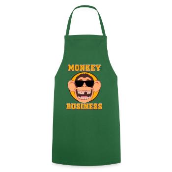 MONKEY Business - Cooking Apron - green - Front - AI Model Male 185 dark (185cm)