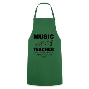 Music teacher school fun singing instrument gift - Cooking Apron - green - Front - AI Model Male 185 dark (185cm)